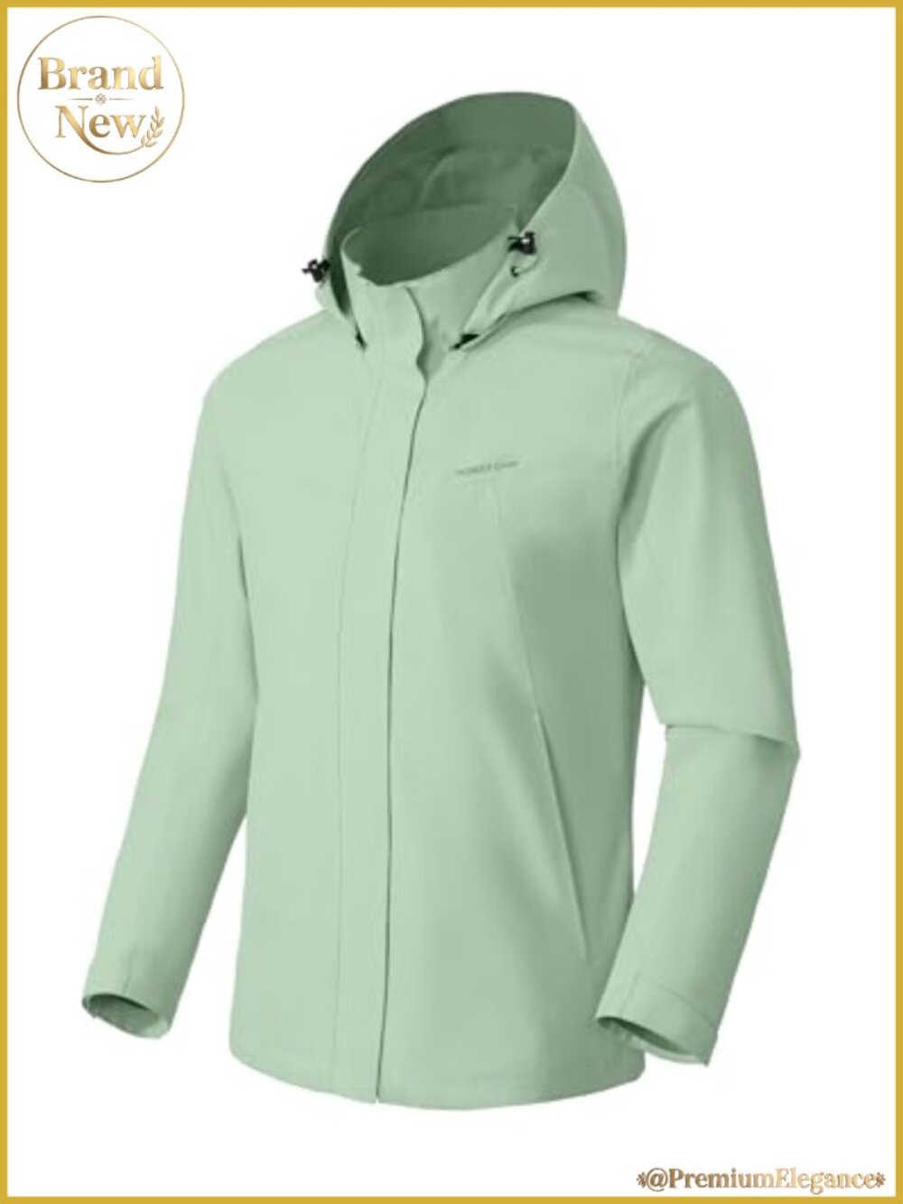 Waterproof Rain Jacket Lightweight Hooded Windbreaker Women's Outdoor
